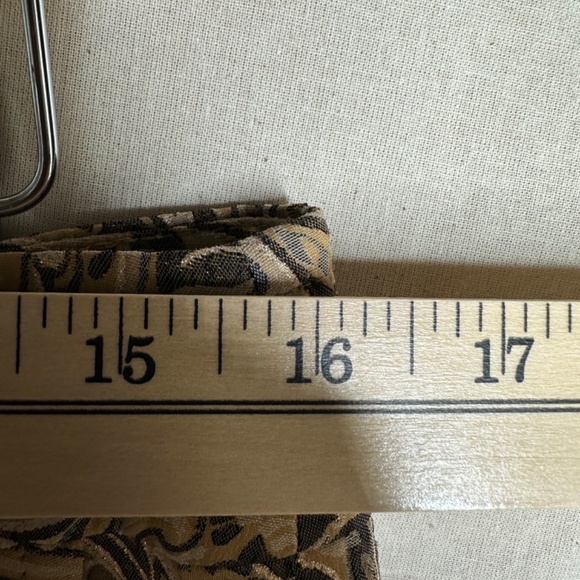 Express Design Studio Gold Paisley Skirt Brocade Straight Size 10 - Picture 4 of 8